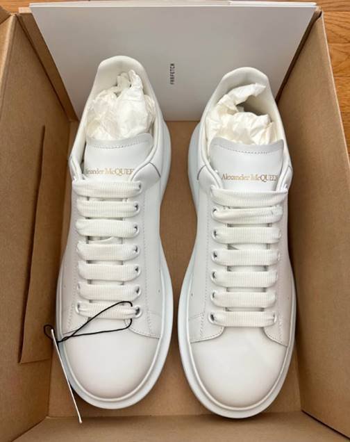Level Shoes - Alexander McQueen White Oversized Chunky 