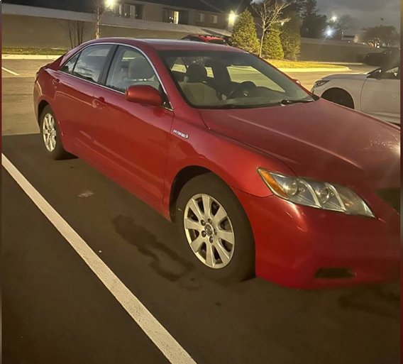 2007 Red Hybrid Toyota Camry