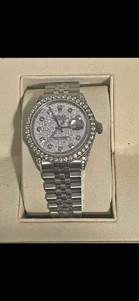 Rolex dayjust 36mm 5ct bezel