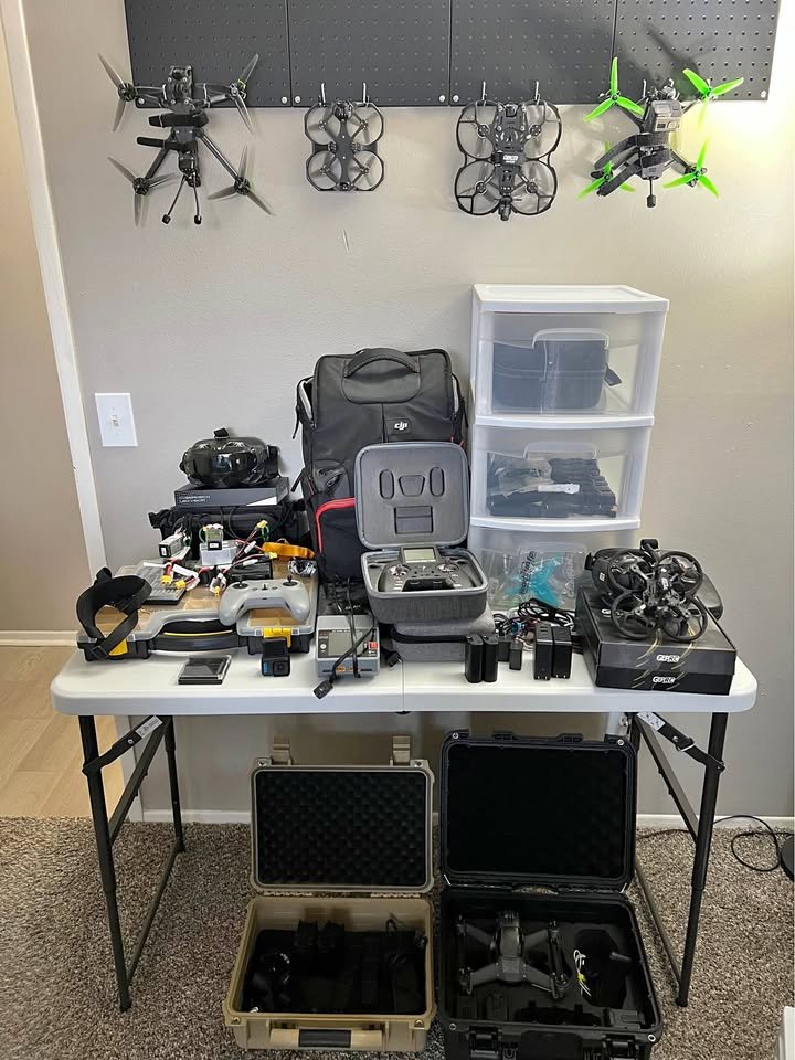 MASSIVE FPV Drone lot w/ Drones/Controllers/Goggles etc