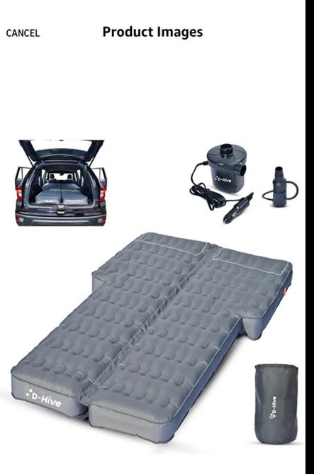 New D-Hive SUV Car Bed Air Mattress extra thick 300d Ox