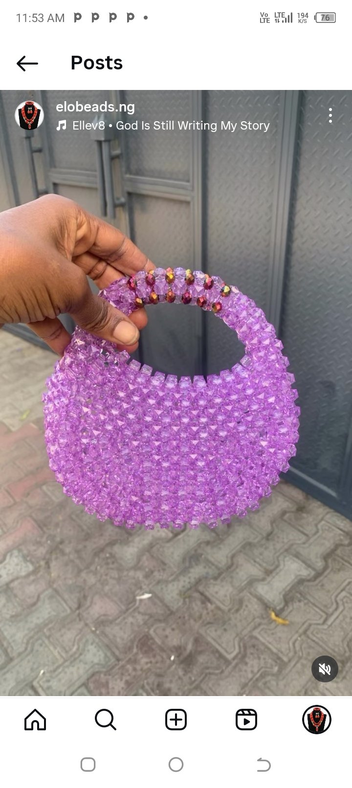 Beaded bag 